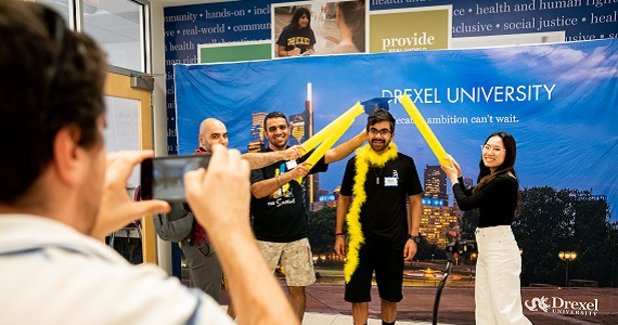 Students pose for a photo at the 2023 end of year celebration